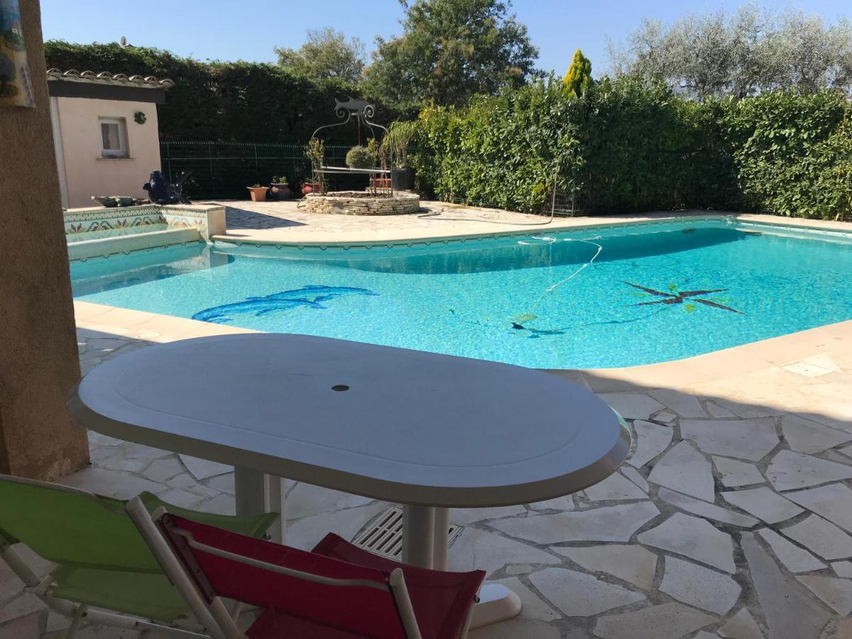 2 Pieces Rdc Villa Piscine La Roquette-sur-Siagne エクステリア 写真