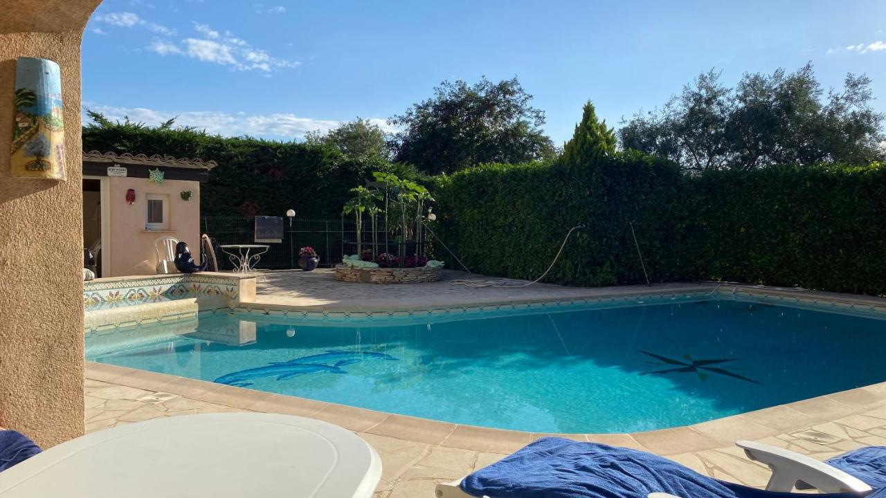 2 Pieces Rdc Villa Piscine La Roquette-sur-Siagne エクステリア 写真