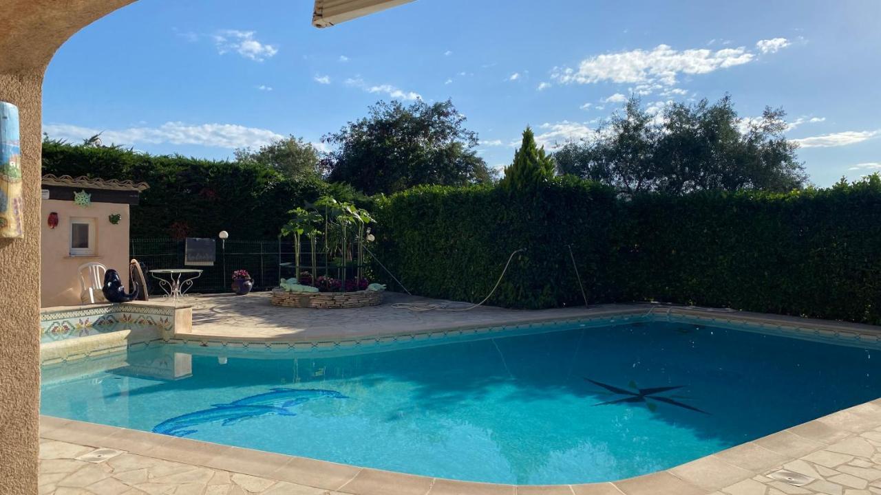 2 Pieces Rdc Villa Piscine La Roquette-sur-Siagne エクステリア 写真