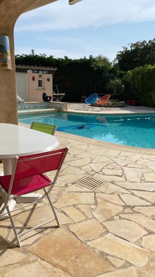 2 Pieces Rdc Villa Piscine La Roquette-sur-Siagne エクステリア 写真