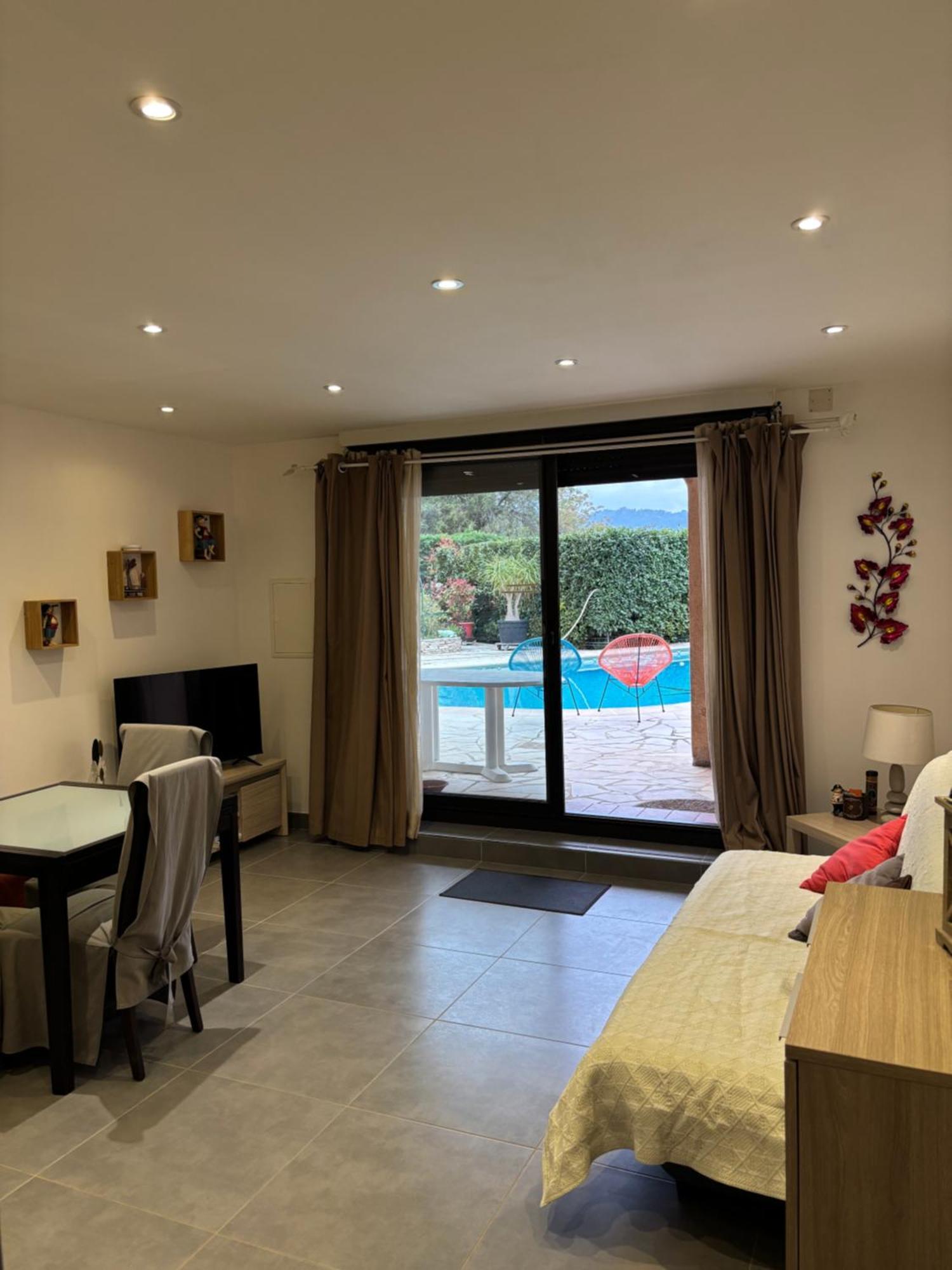 2 Pieces Rdc Villa Piscine La Roquette-sur-Siagne エクステリア 写真